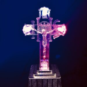 LED Flash Light Religious Statue